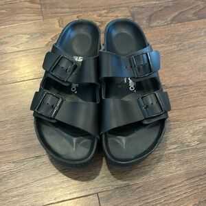 Papillio Arizona platform - Portugal - black leather platform - Birkenstock